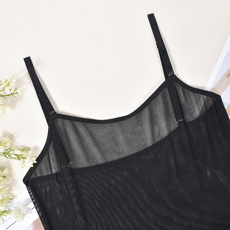 Body noir string transparent