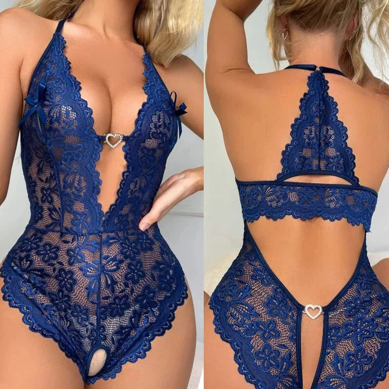 Body string ouvert bleu