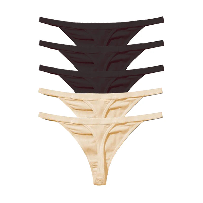 Culotte string sexy noir jaune