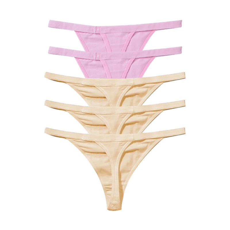 Culotte string sexy rose jaune