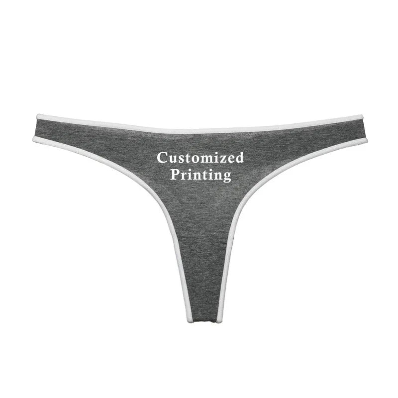 String personnalisé à l’avant gris