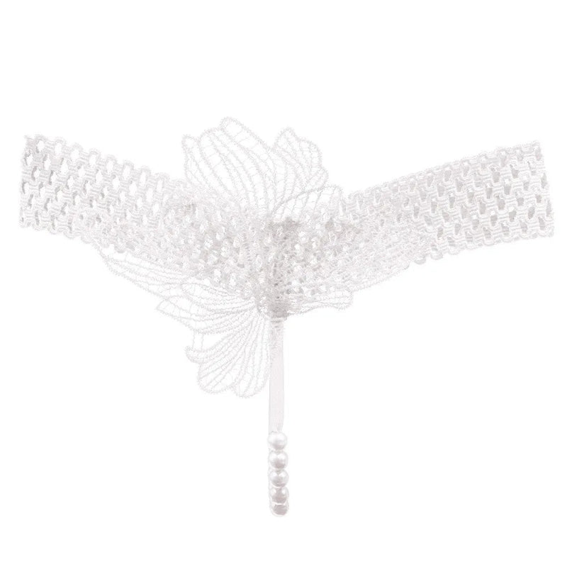 String personnalisé avec perle blanc