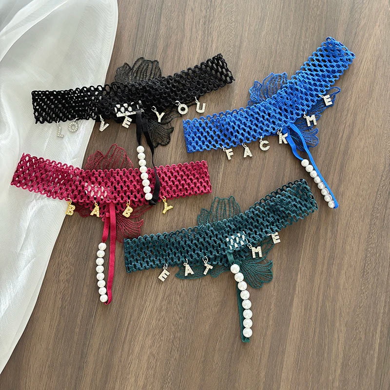 String personnalisé avec perle sexy pour femme