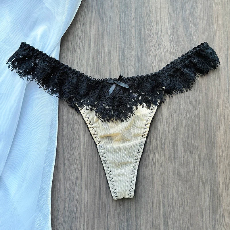 String personnalisé tissu noir