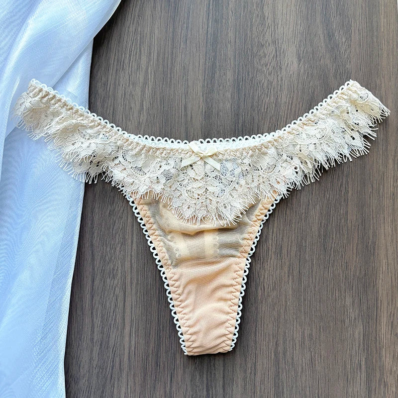 String personnalisé tissu nude