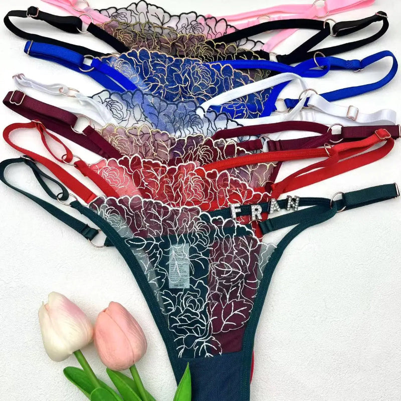 String personnalisé transparent à l’avant
