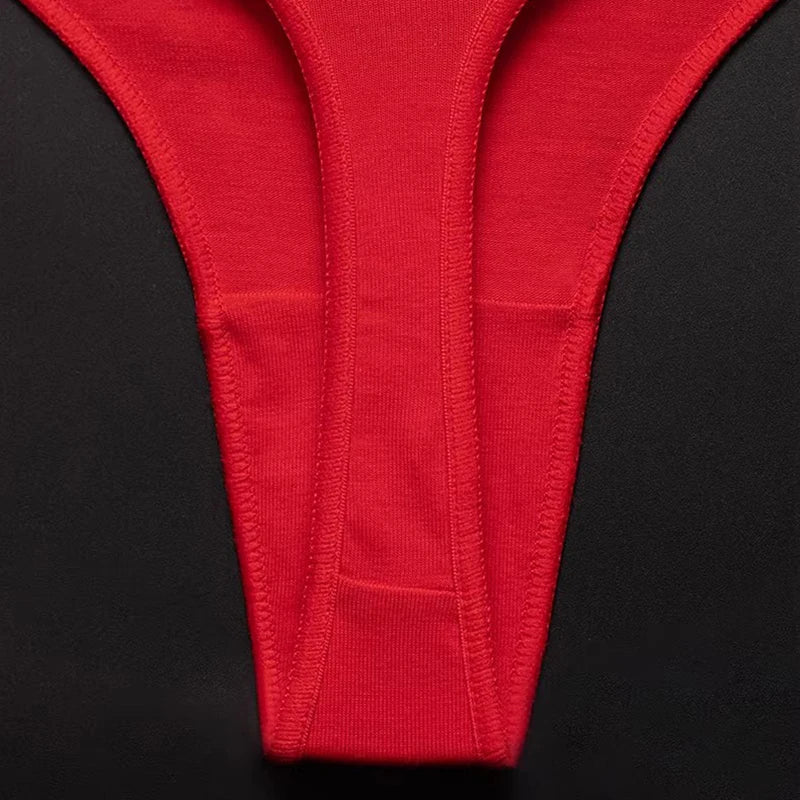 String rouge I love anal bas