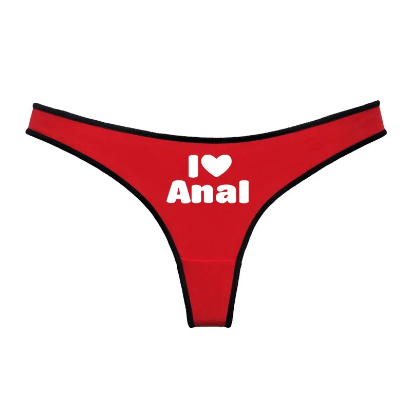 String rouge et noir blanc I anal