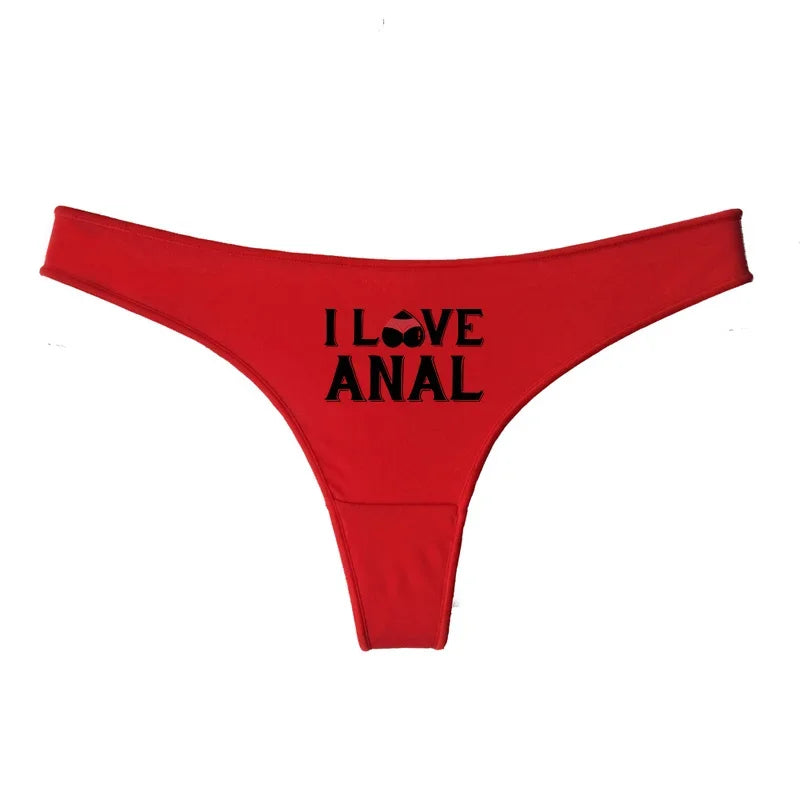 String rouge noir I l ve anal