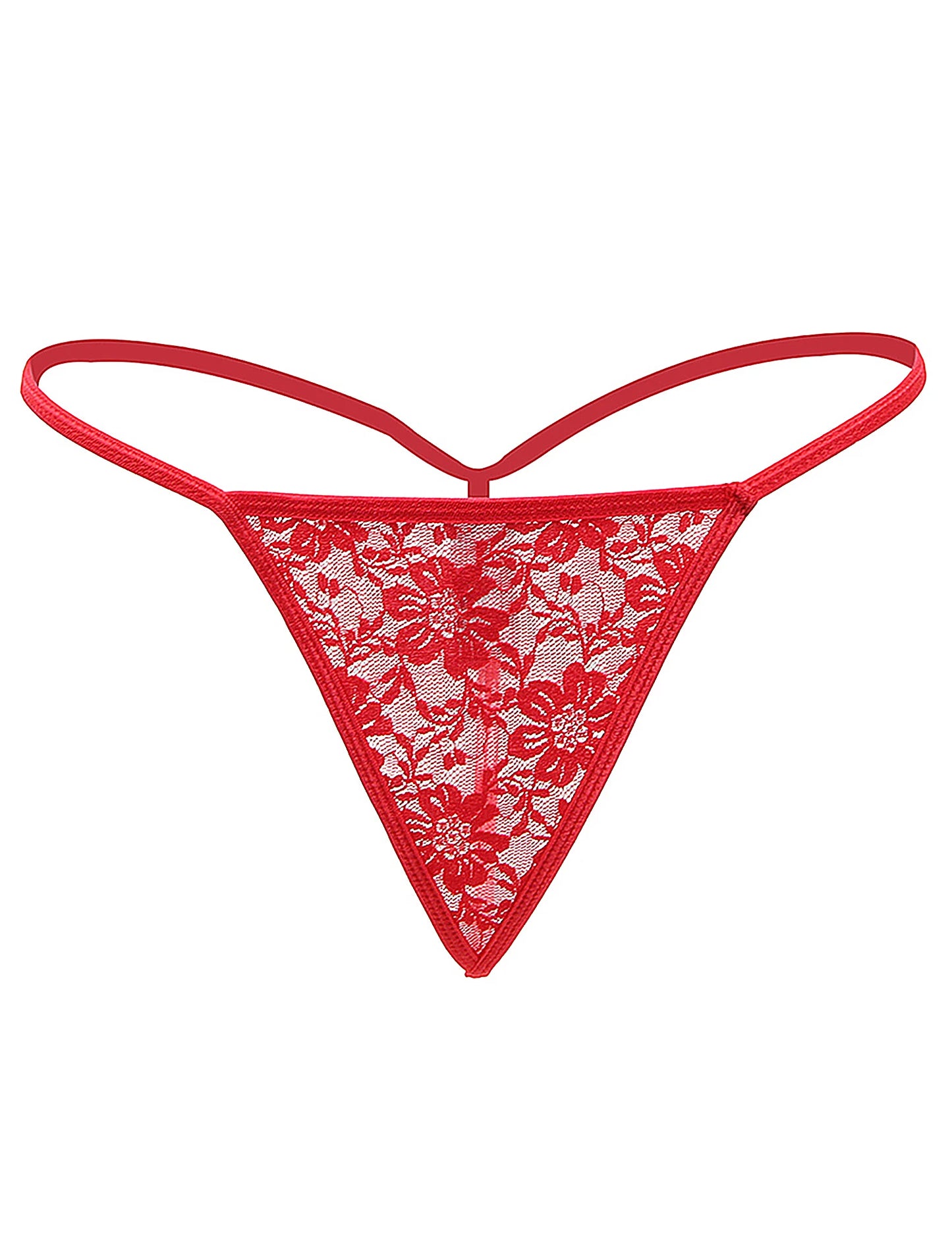String transparent rouge