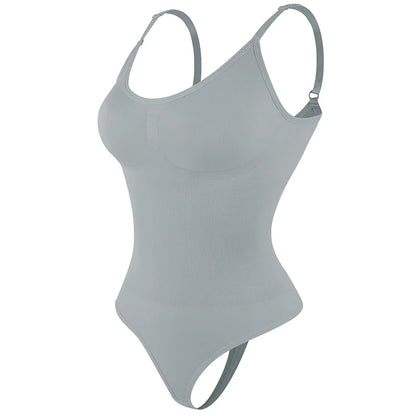 Body string lingerie bleu gris