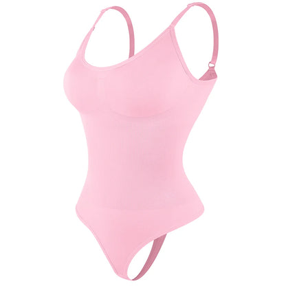 Body string lingerie rose clair