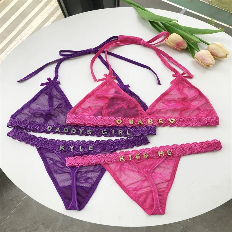 Ensemble string femme personnalisé  sexy