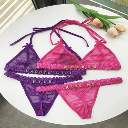 Ensemble string femme personnalisé  sexy