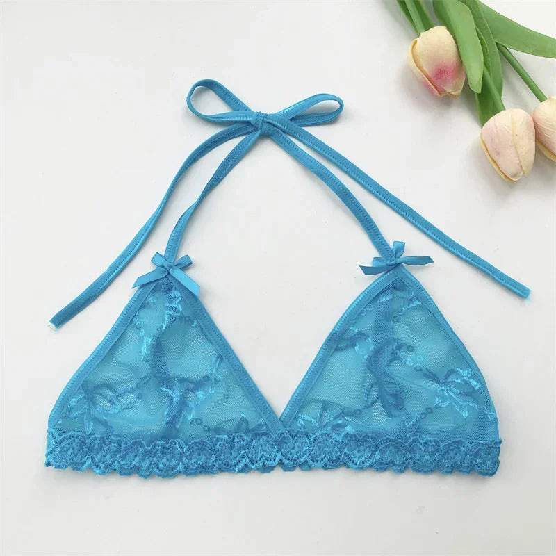 Ensemble string personnalisé haut bleu
