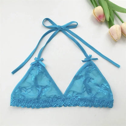 Ensemble string personnalisé haut bleu