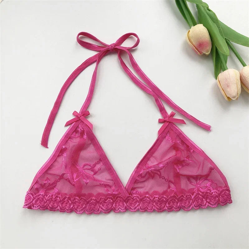 Ensemble string personnalisé haut rose