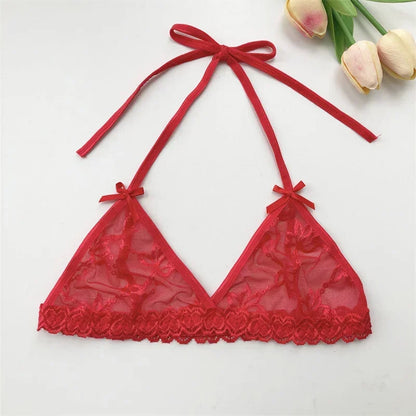 Ensemble string personnalise haut rouge