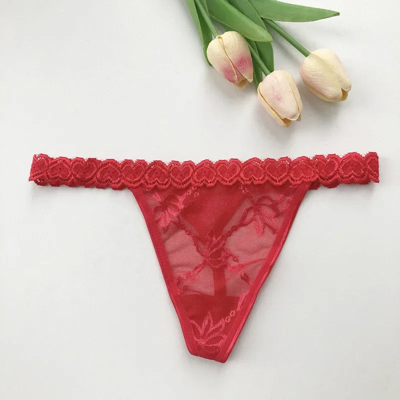 Ensemble string personnalisé rouge