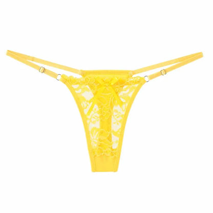 String dentelle jaune