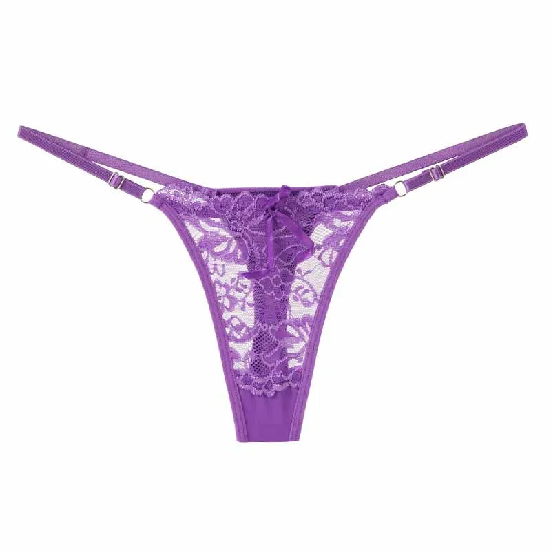 String dentelle violet