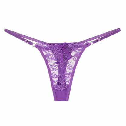 String dentelle violet