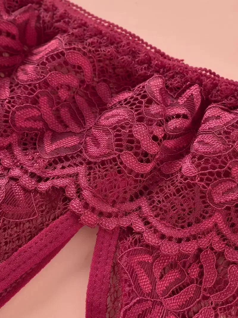 String ouvert rouge vin tissu