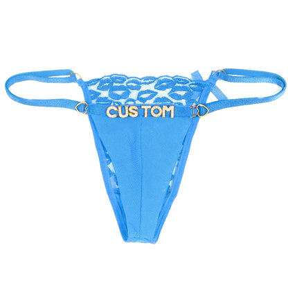String personnalisé avec bison à l’avant bleu