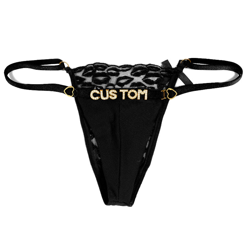 String personnalisé avec bison à l’avant noir
