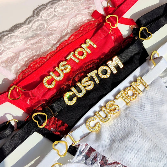 String personnalisé avec bisou à l’avant