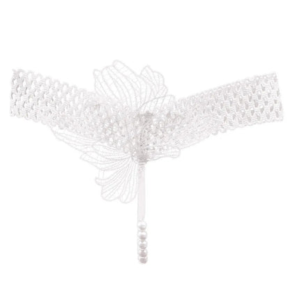 String personnalisé avec perle blanc