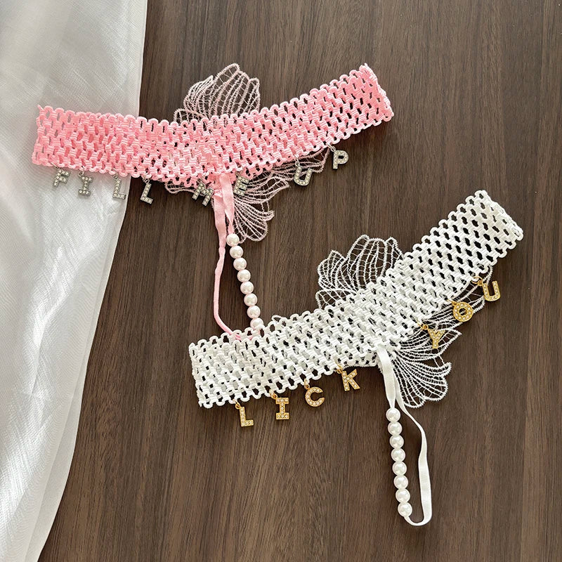 String personnalisé avec perle femme