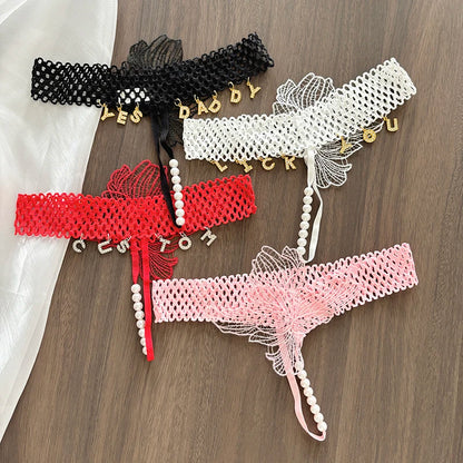 String personnalisé avec perle pour femme 