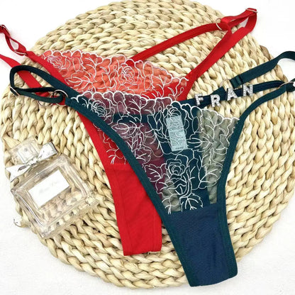 String personnalisé femme transparent à l’avant 