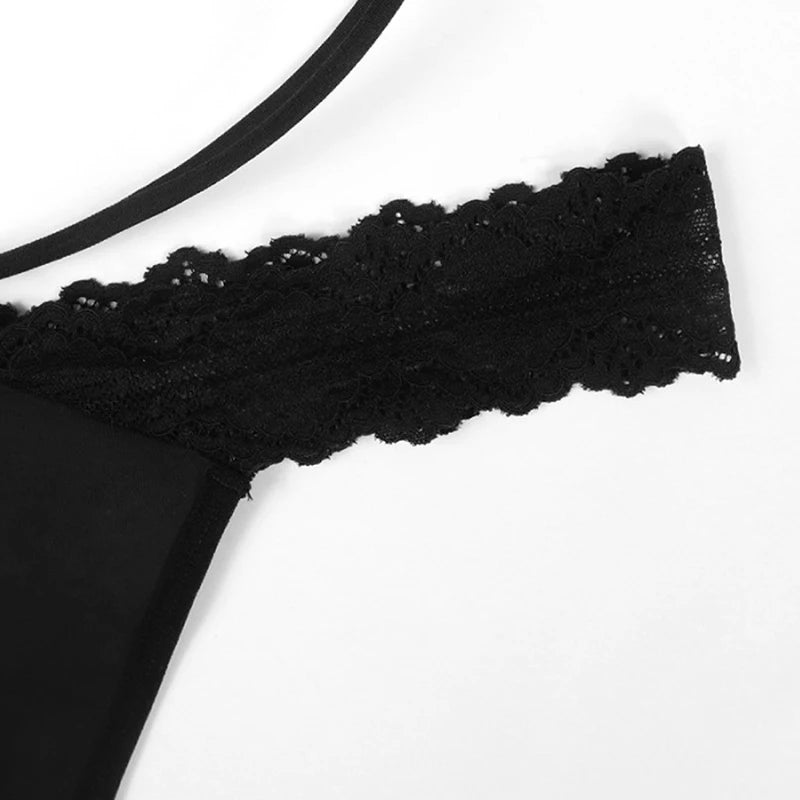 String personnalisé noir sexy
