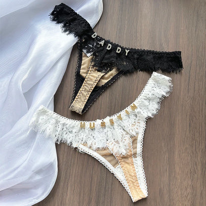 String personnalisé tissu femme