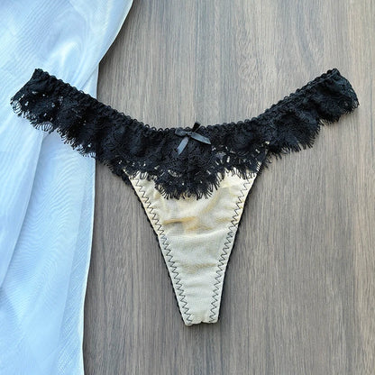 String personnalisé tissu noir