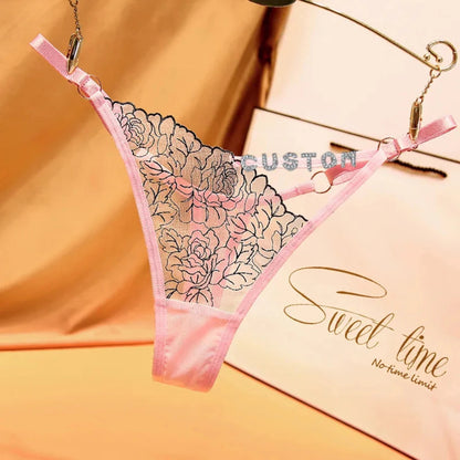 String personnalisé transparent à l’avant rose