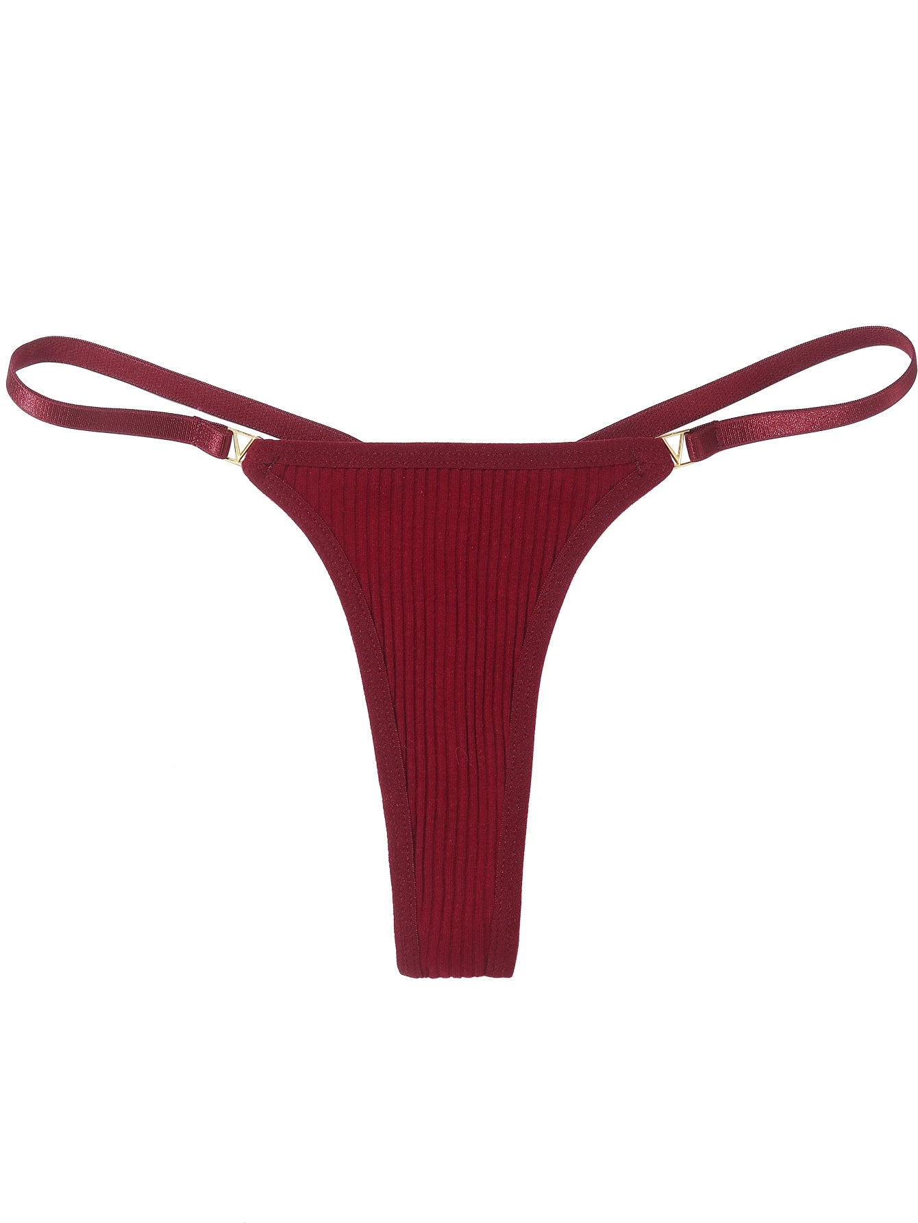 String rouge bordeau femme sexy