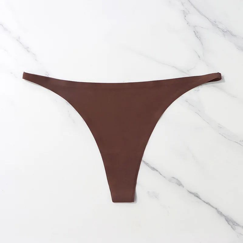 String tanga pas cher marron