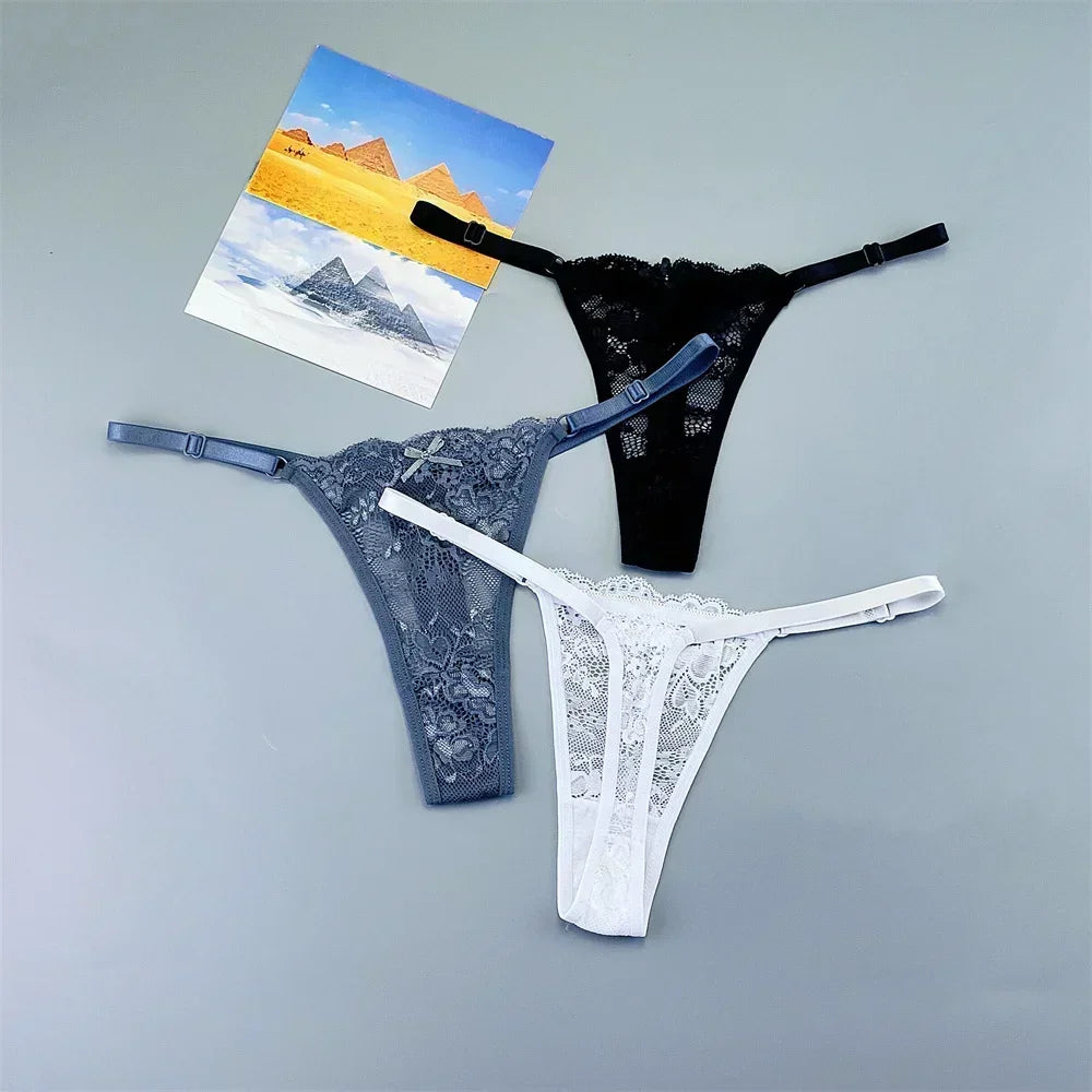 String tanga transparent noir gris blanc 